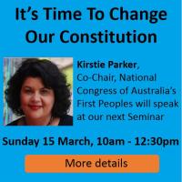 Kirsty Parker, speaker at CCJP's Sunday Seminar March 2015 Seminar2015March Australia 